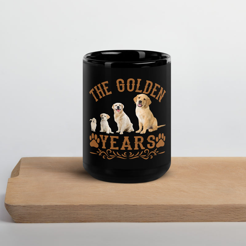 The Golden Years Black Glossy Mug