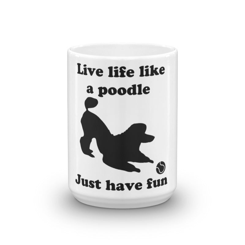 Poodle with ball Mug
