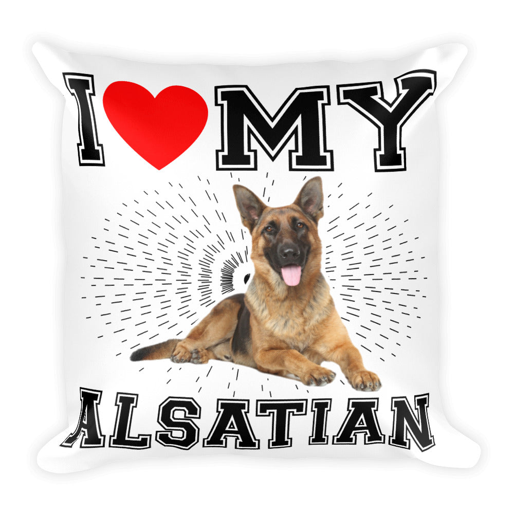 Alsatian Square Pillow