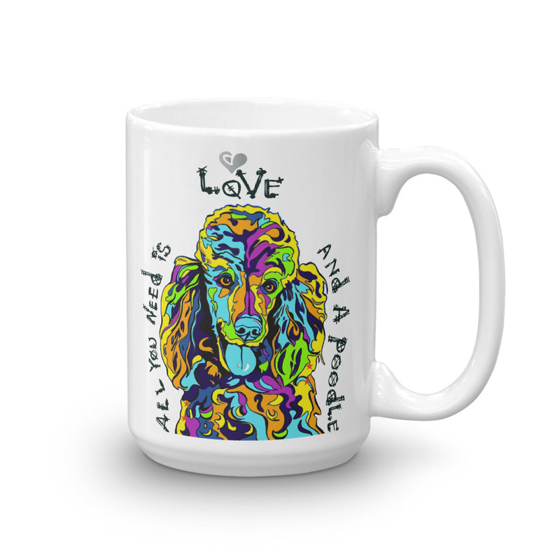 Poodles add color to your day mug