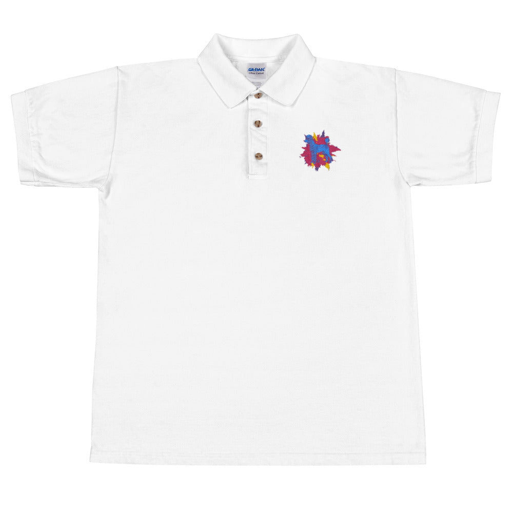 Color Embroidered Polo Shirt